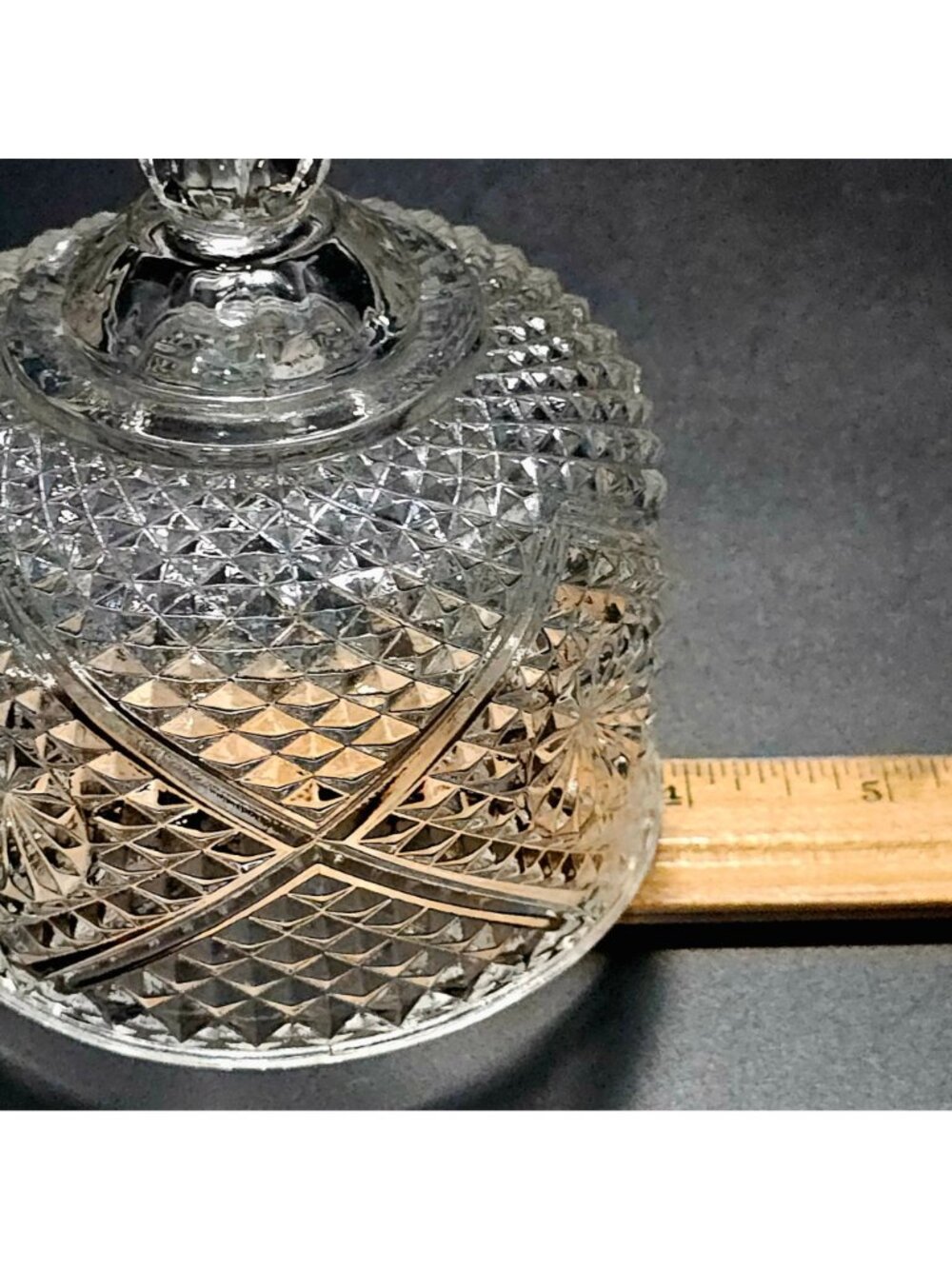 Avon Fostoria Butter Cheese Dish Dome Cover vintage crystal glass 1973 - Picture 5 of 8
